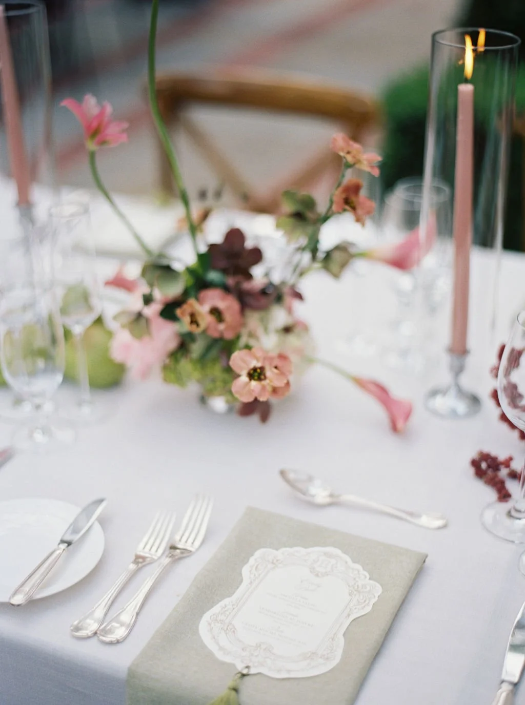 sage green napkin