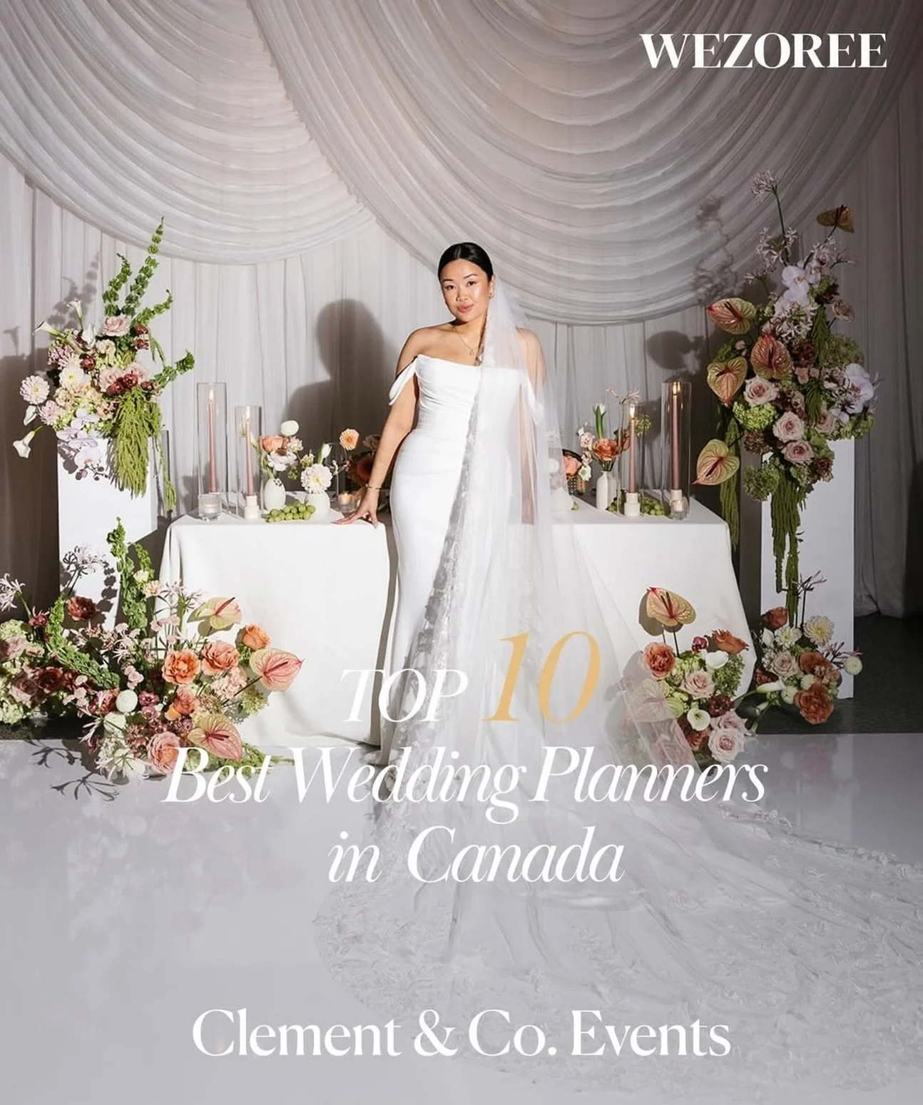 What a beautiful way to start the week! We&rsquo;re incredibly honoured to be named one of Canada&rsquo;s top wedding planners by @wezoree &mdash; and in such amazing company.

A MASSIVE shoutout to Lauren and Claire, who truly make Clement &amp; Co.