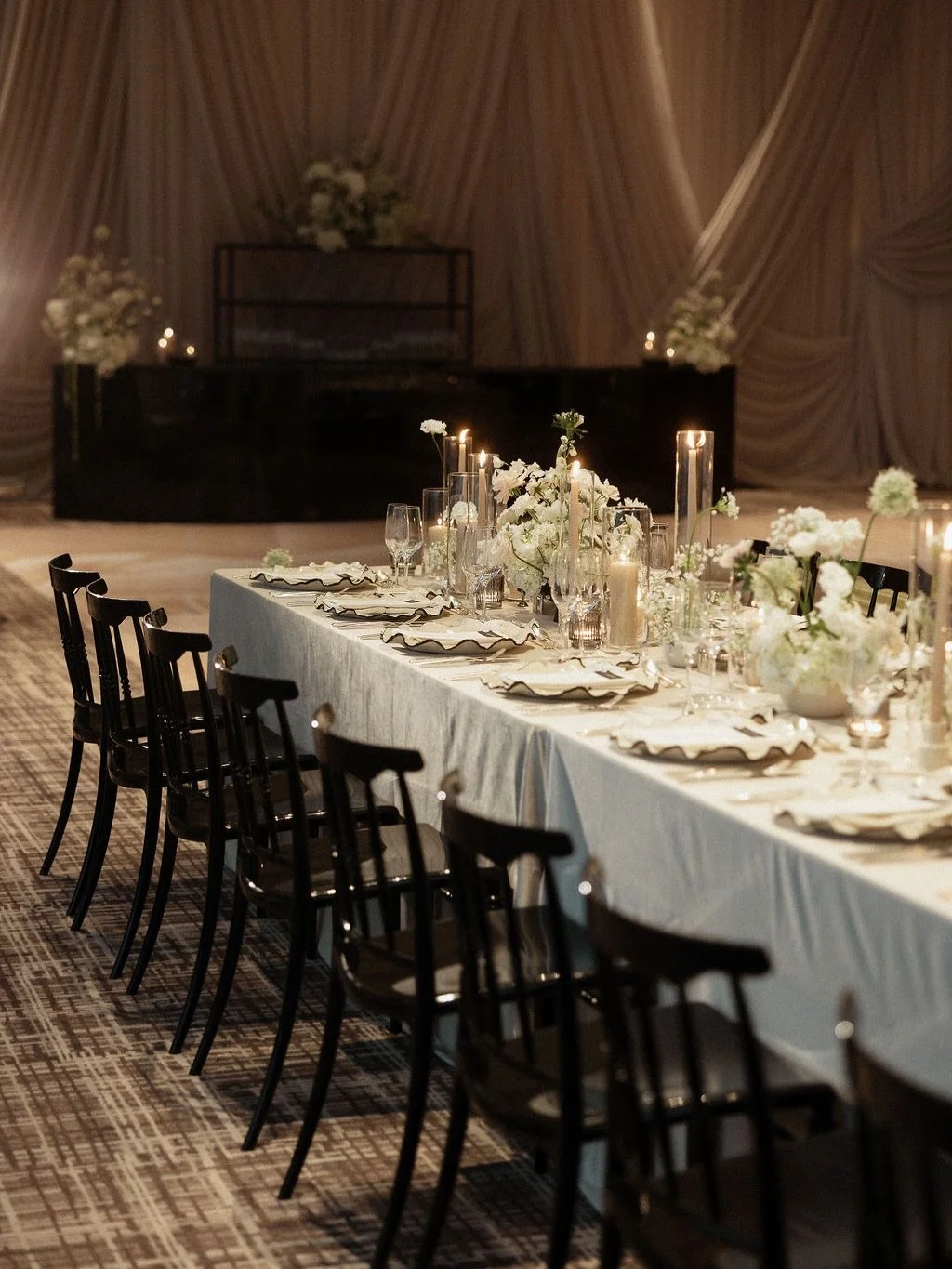 For the wonderful E &amp; J 🤍🤍🤍

Planning and design @clementandcoevents 
Photos @chelsea.gurr 
Florist @fablefloraldesign 
Rentals @tabletalesinc @element_event_solutions 
Draping @eventuredesign 
Stationery @paperandposte 
Venue @fstoronto 

#fs