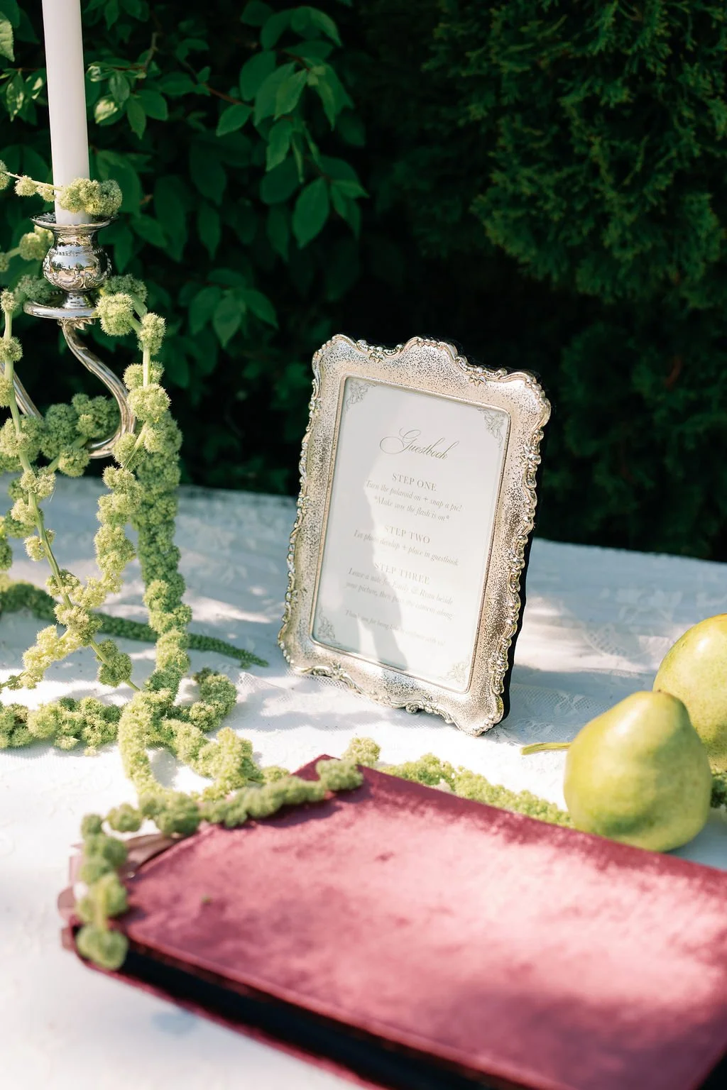 welcome table wedding