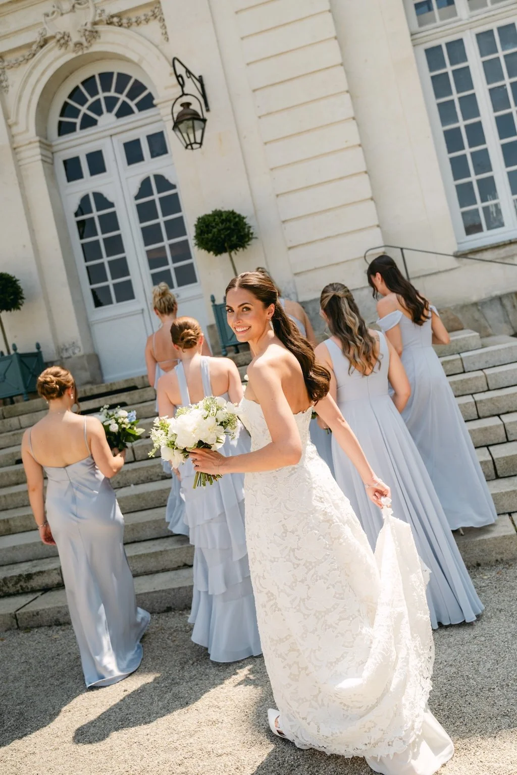 blue bridesmaid dresses