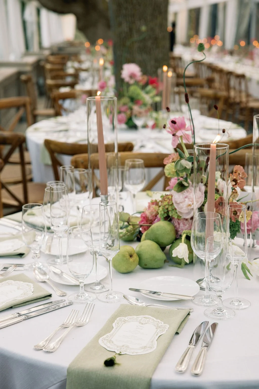 pears wedding decor