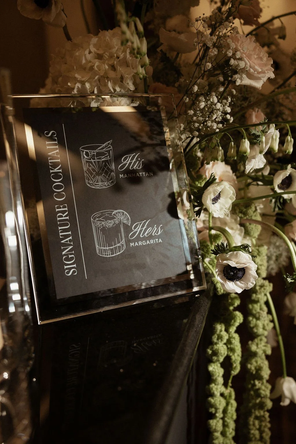 bar sign wedding