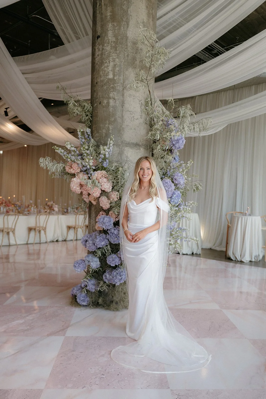 pink and purple wedding