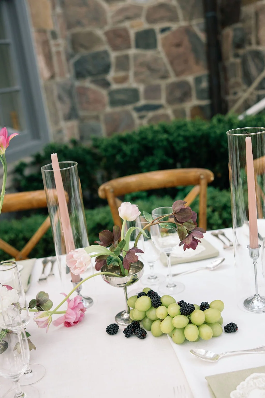 fruit wedding centrepiece