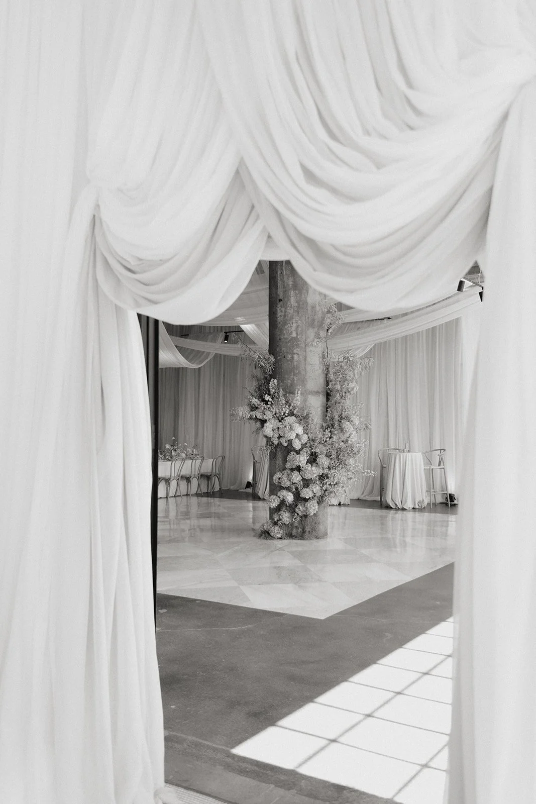 draping wedding decor