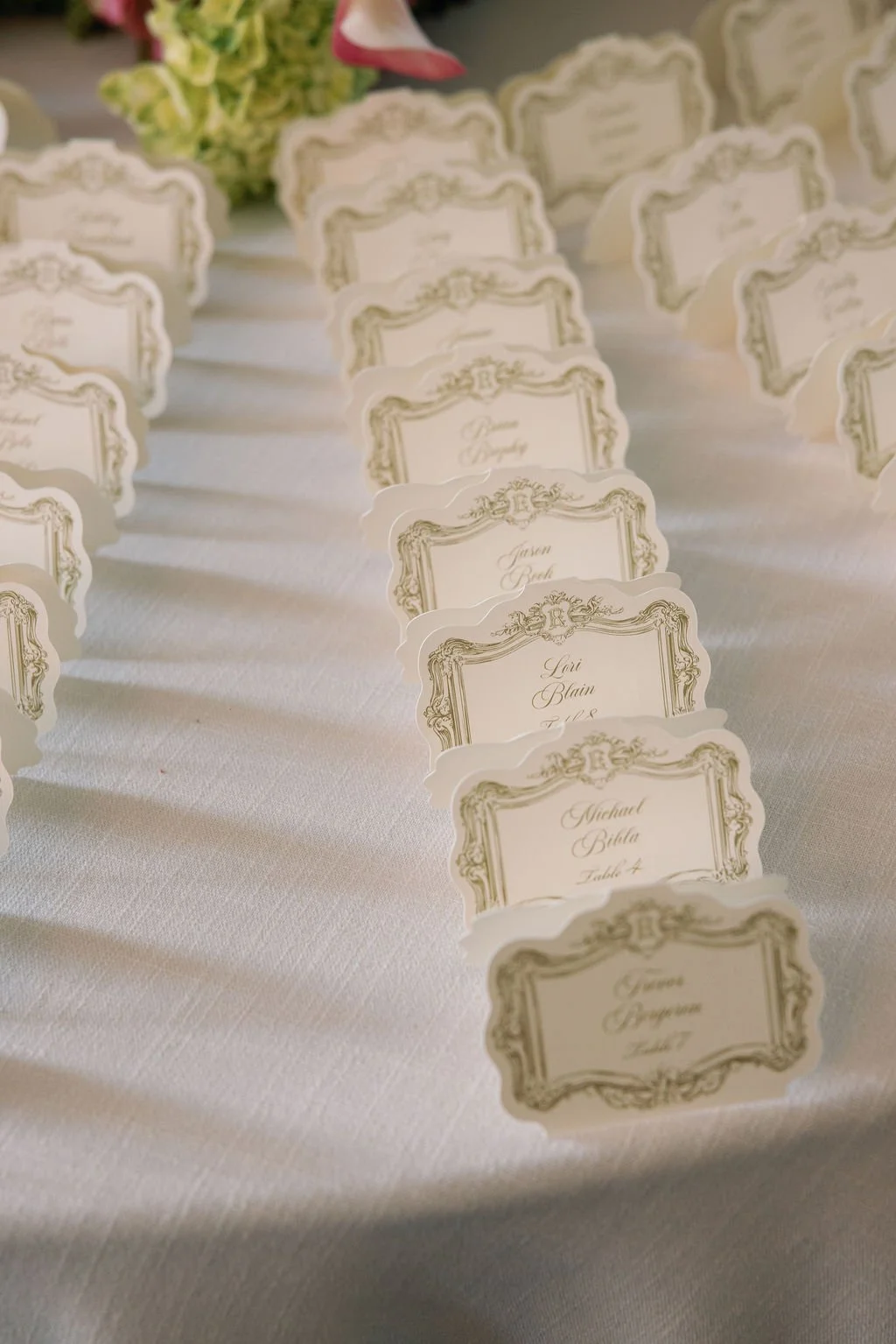escort card table
