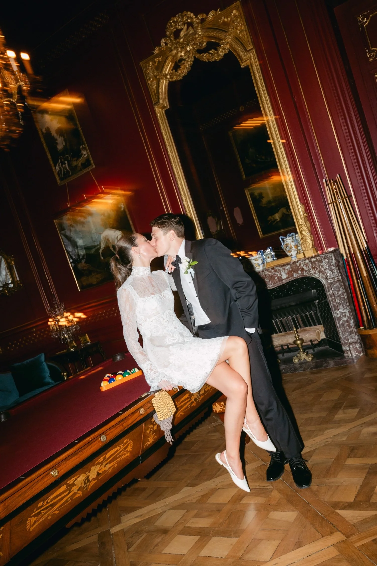 late night wedding photo