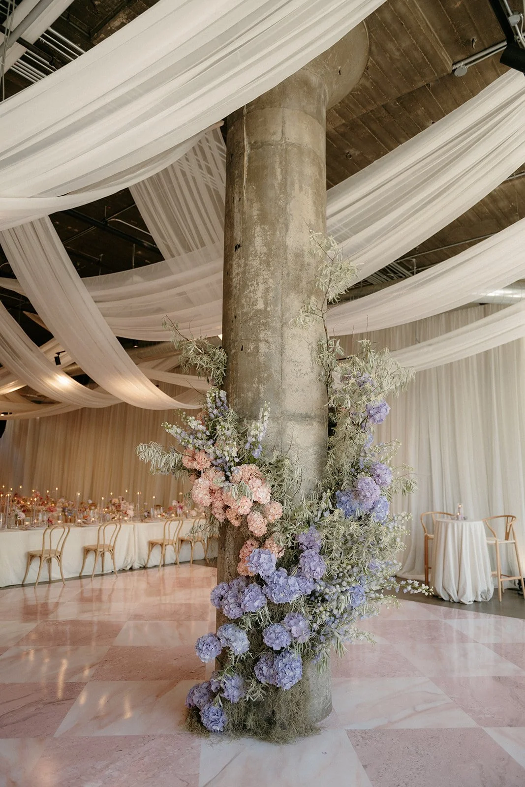 pastel wedding decor