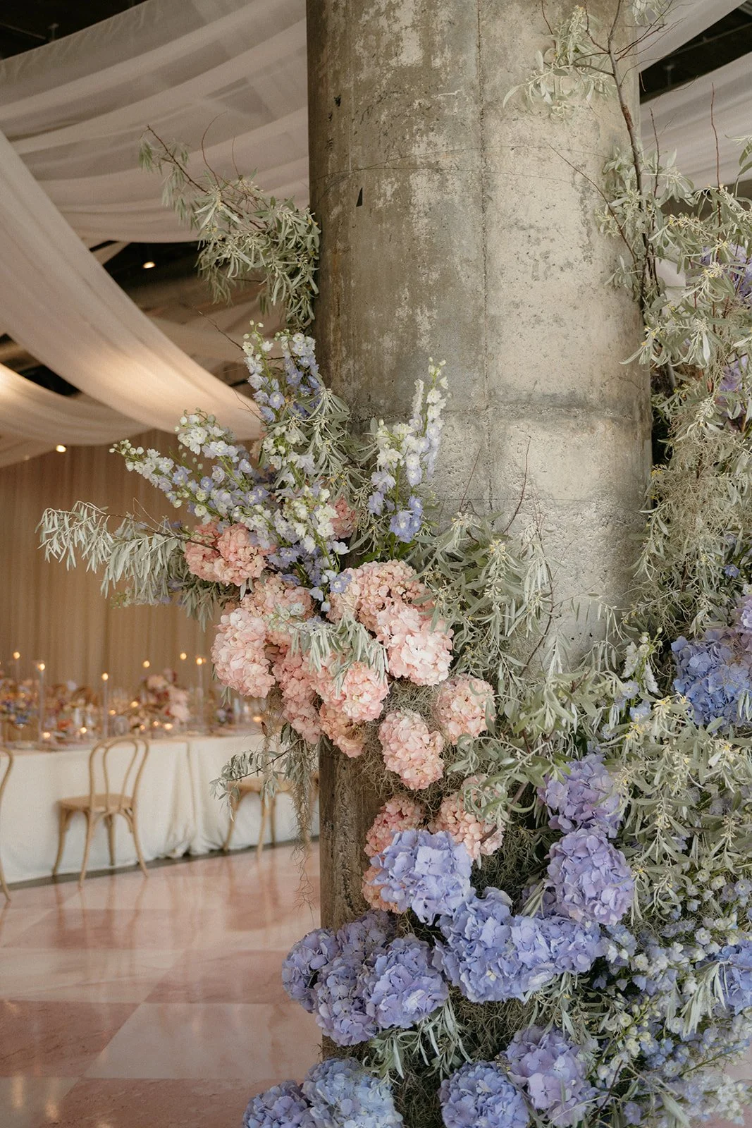 pink and purple wedding