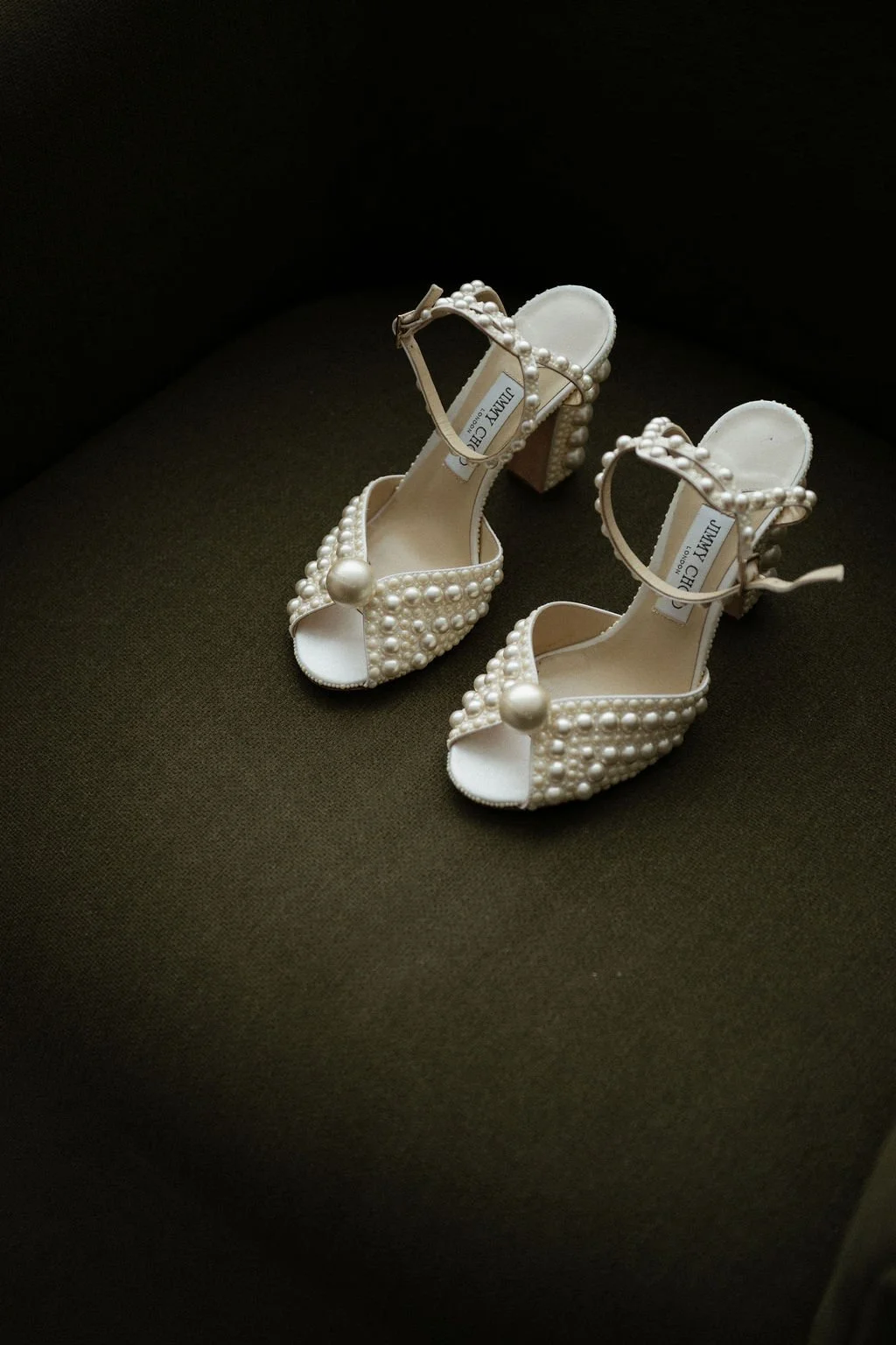 pearl wedding shoe