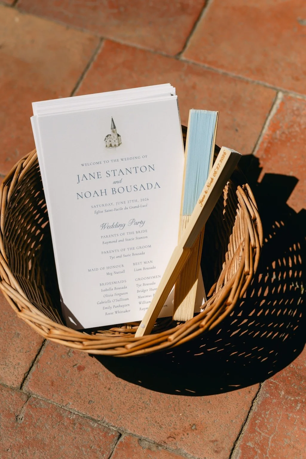 church wedding program