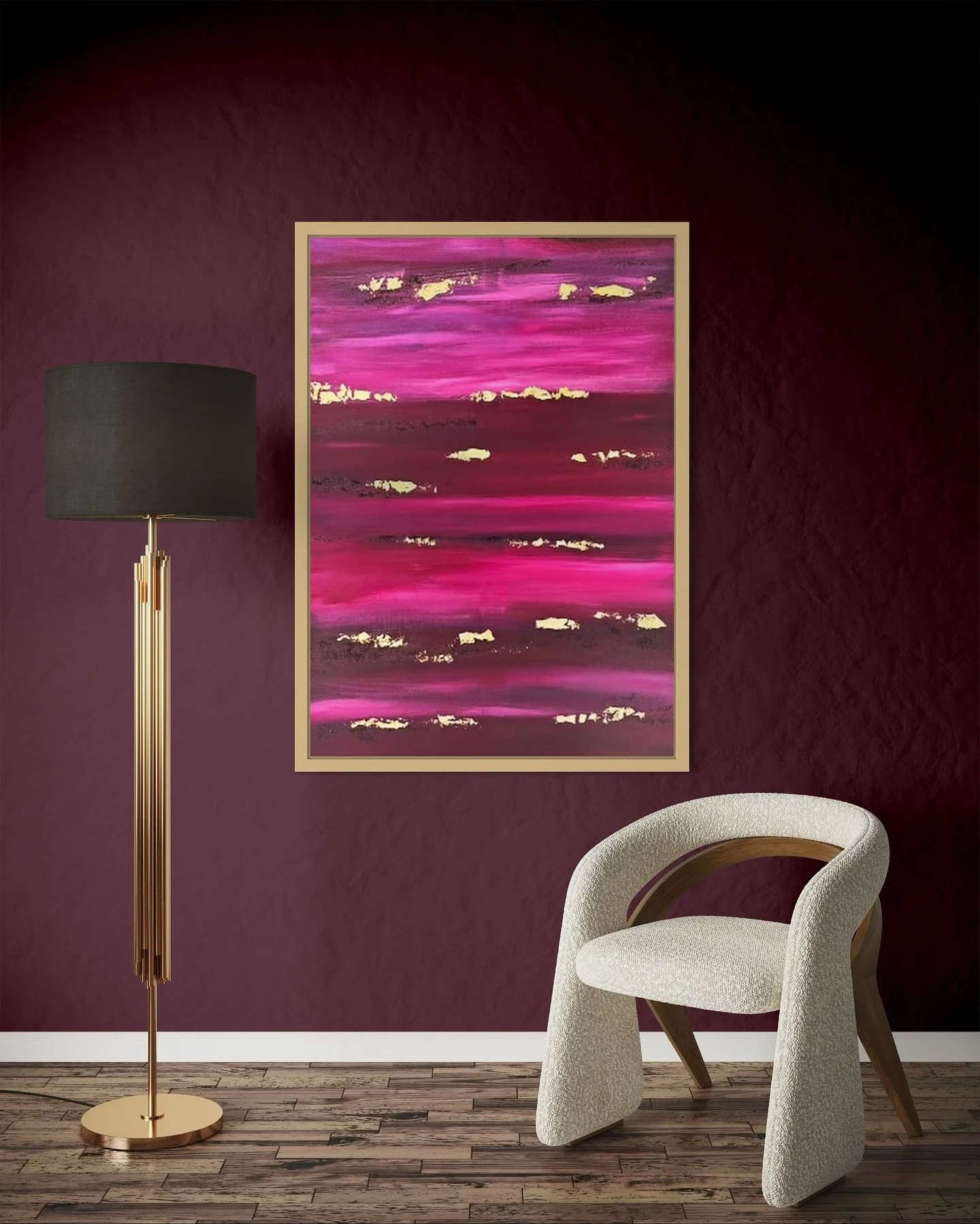 ✨ GOLD IN OCEAN - 4 ✨ One of the Last Three from This Collection❗️

Rich textures, warm tones, and a touch of luxury&mdash;Gold in Ocean - 4 is a statement piece that brings both depth and movement to a space. The mix of acrylic, sand, and gold leaf 