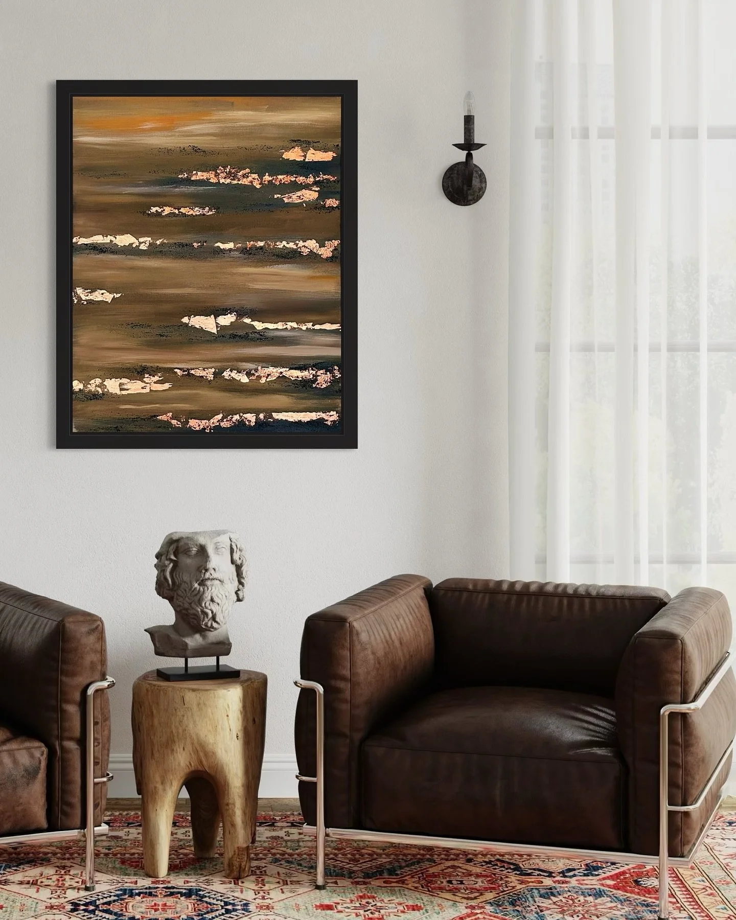 ✨ GOLD IN OCEAN - 3 ✨ Available for Sale

There&rsquo;s something mesmerizing about the way gold catches the light, especially when it meets the depth and movement of the ocean. This piece matches perfectly with wooden, warm-toned interiors where nat