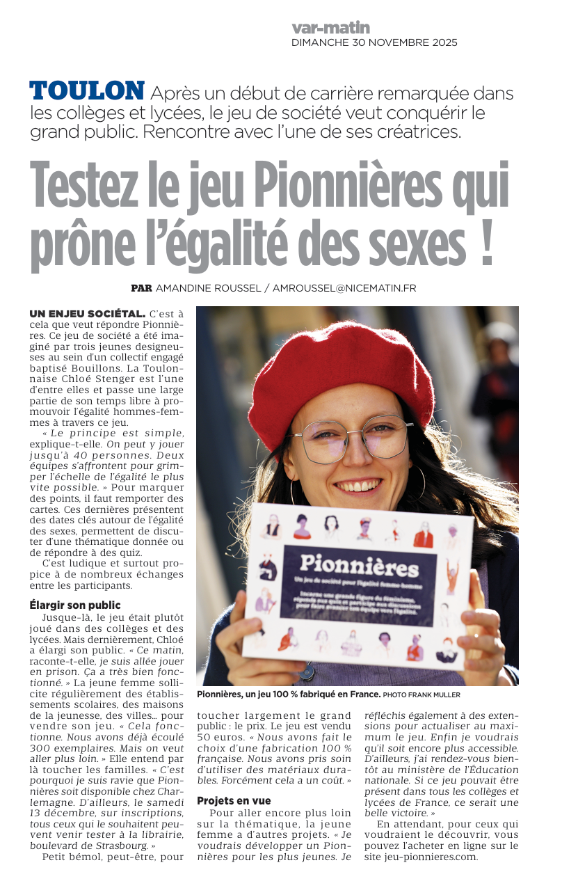 Un article dans Var Matin