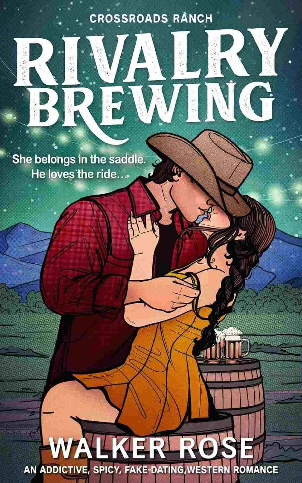 Cover graphic for the November 2026 romance release Rivalry Brewing by Walker Rose