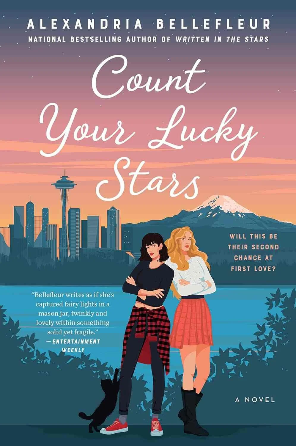 Cover graphic for the sapphic romance Count Your Lucky Stars by Alexandria Bellefleur