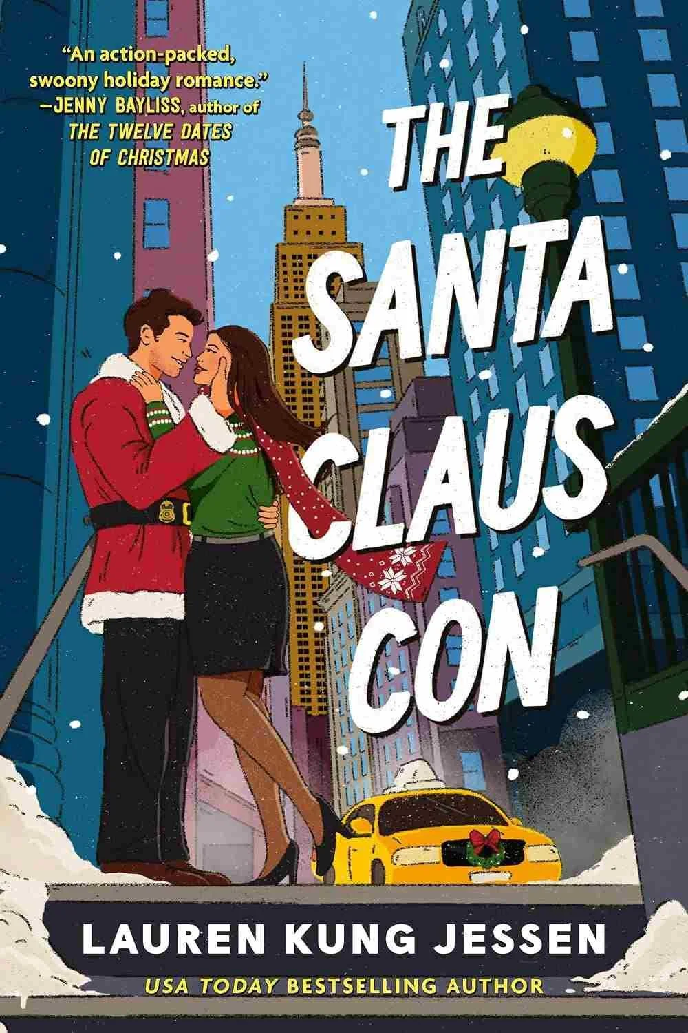 Cover graphic for the holiday romance The Santa Claus Con by Lauren Kung Jessen