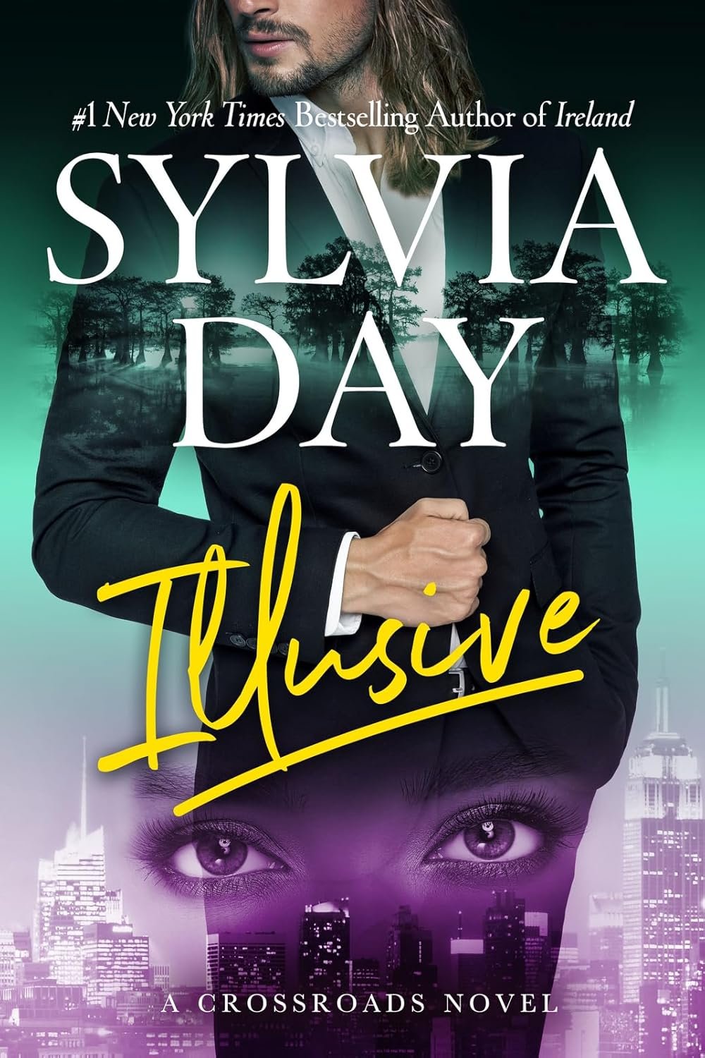 Cover graphic for the romance Illusive by Sylvia Day
