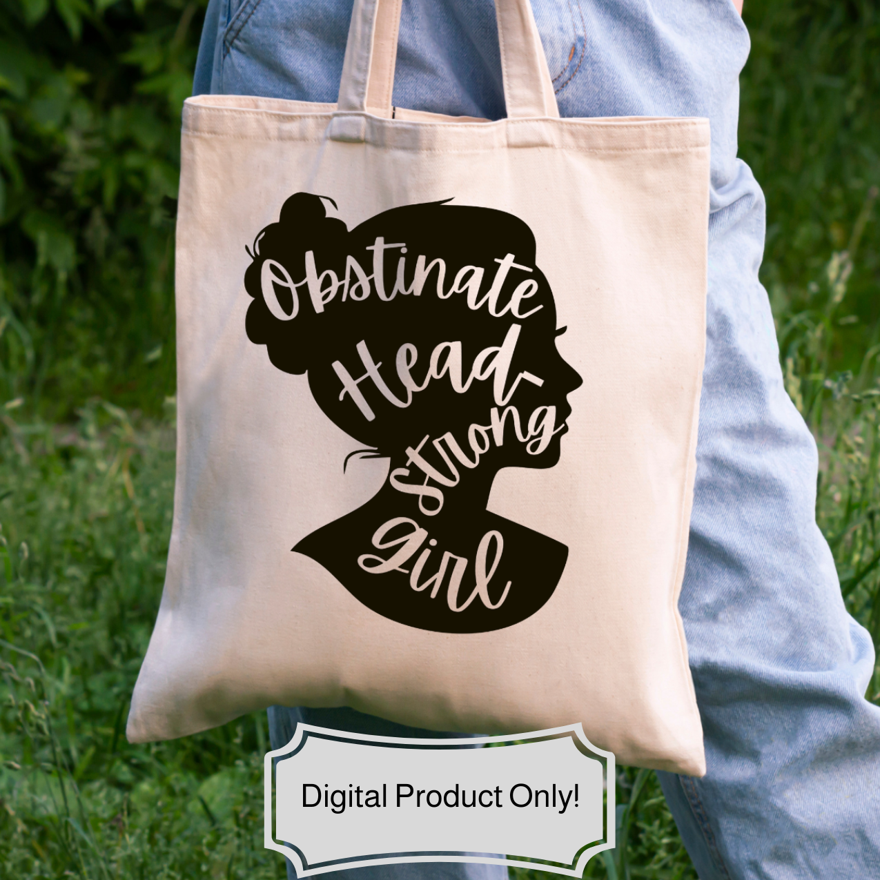 Jane Austen “Obstinate, Headstrong Girl” Digital PNG | Bookish Design