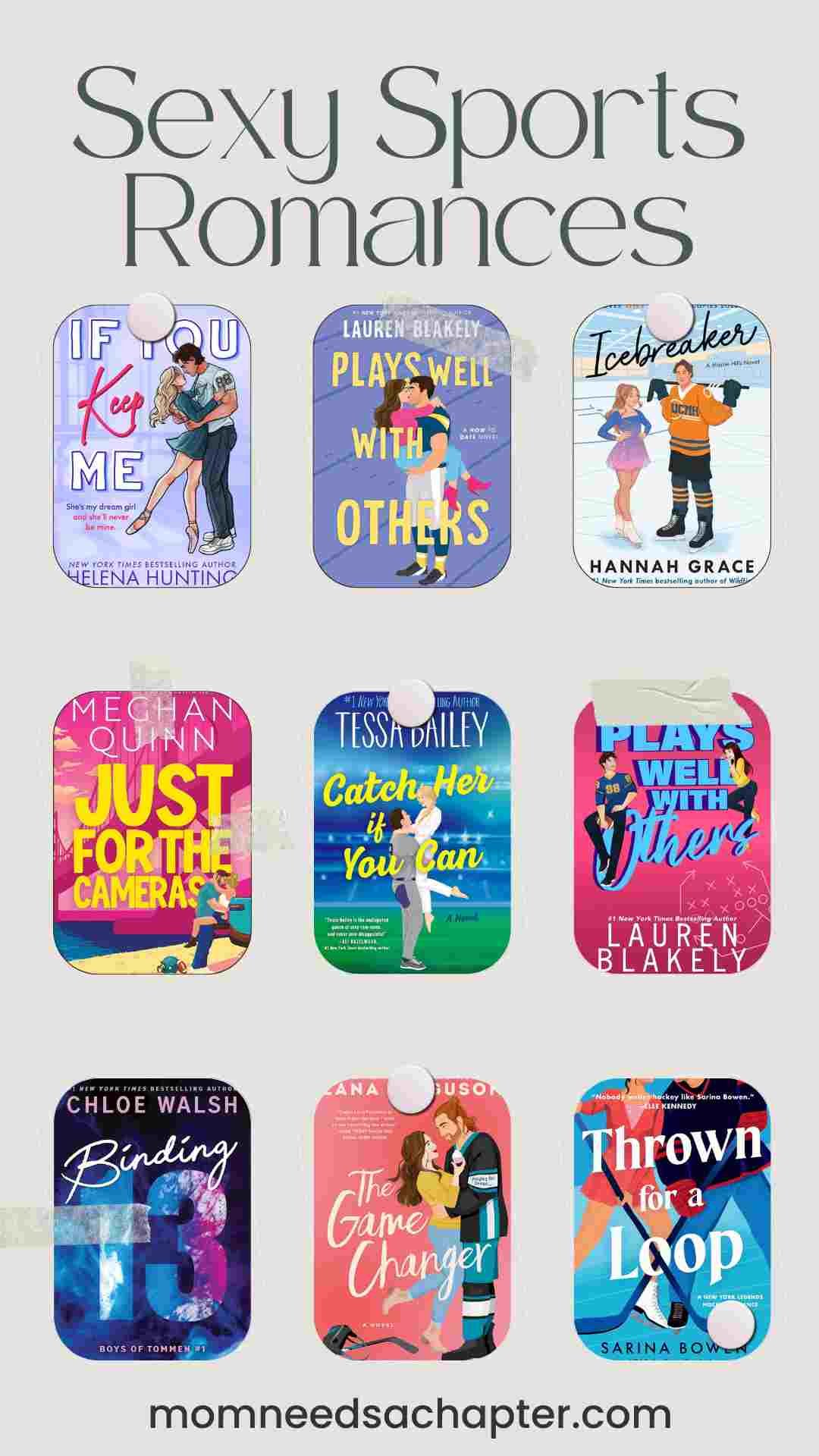 Graphic for the blog post about Sexy Sports Romances