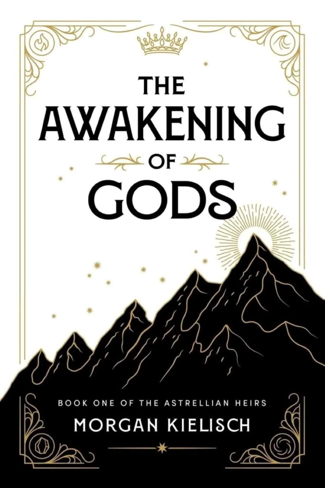 Cover of the 2025 indie romantasy The Awakening of Gods by Morgan Kielisch