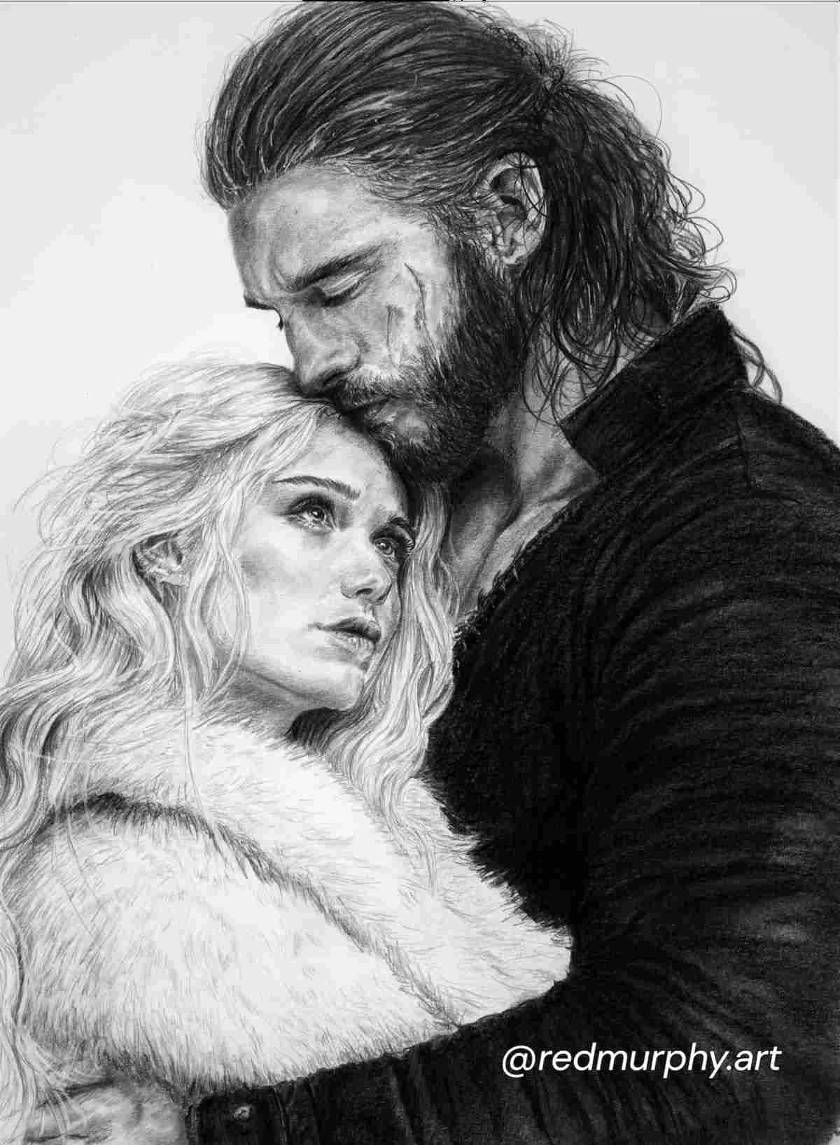 Character art for The Silversmith by LJ Claren featuring characters Ary and Gavin