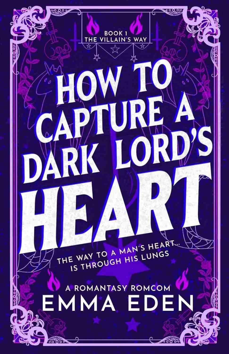 Cover graphic for the Kindle release of How to Capture a Dark Lord's Heart by Emma Eden