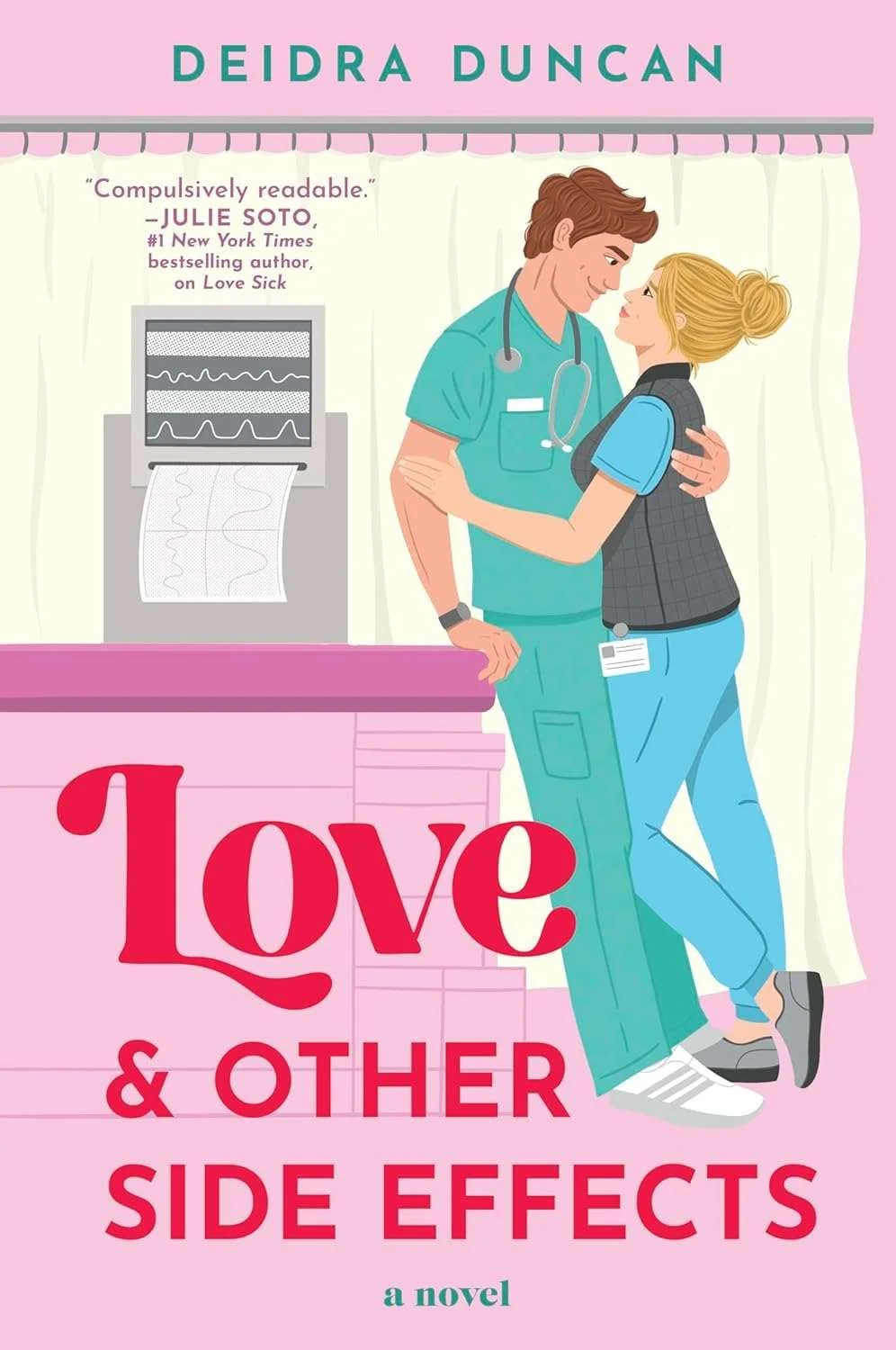 Cover graphic for the romance book Love and Other Side Effects by Deidra Duncan
