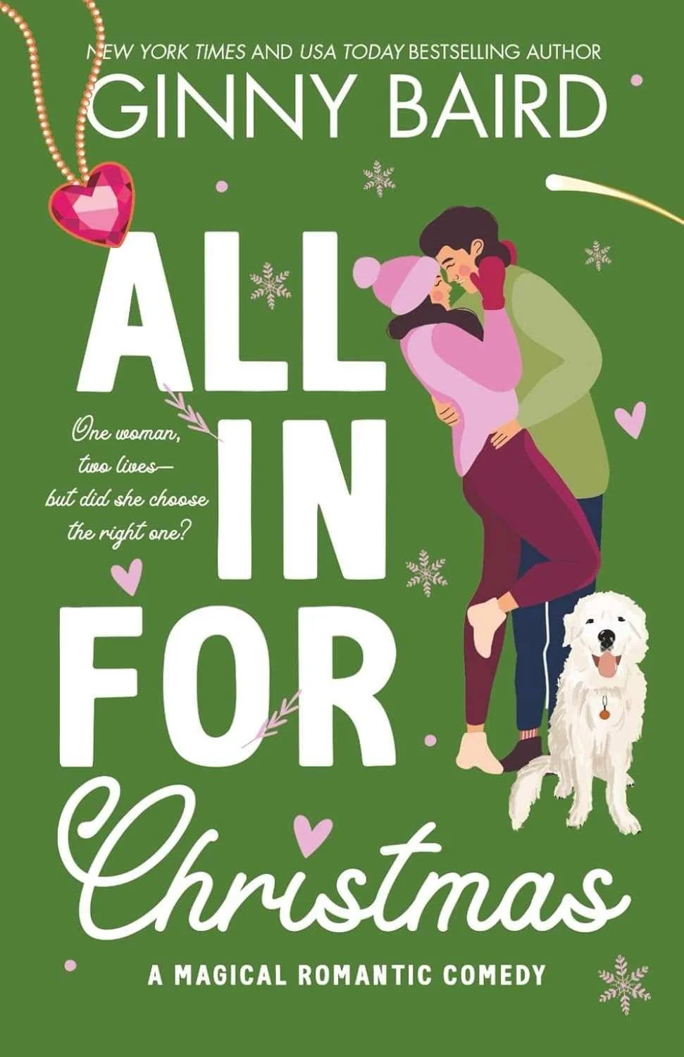 Cover graphic for the book All in for Christmas by Ginny Baird