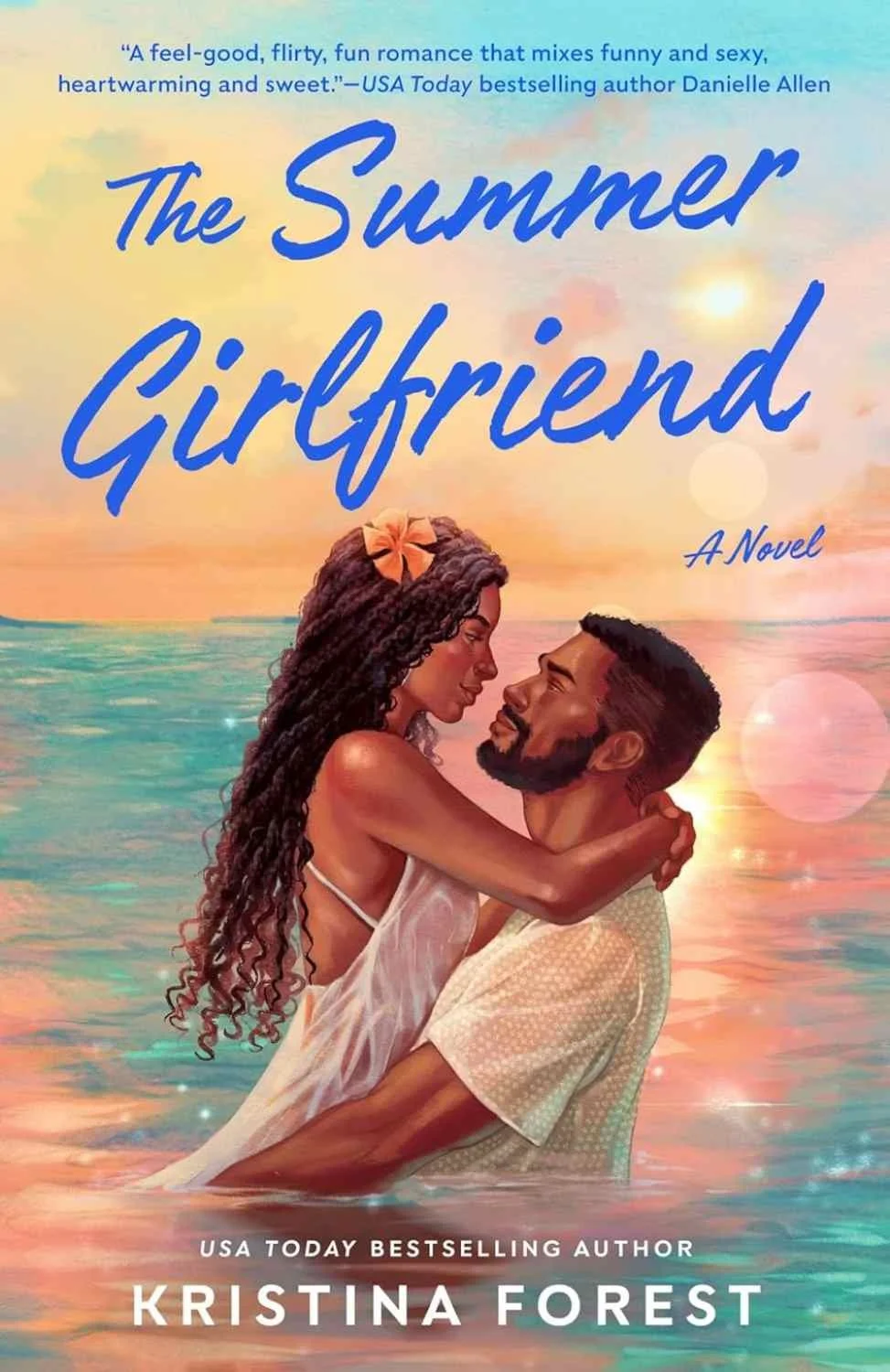 Cover graphic for the new summer romance The Summer Girlfriend by Kristina Forest
