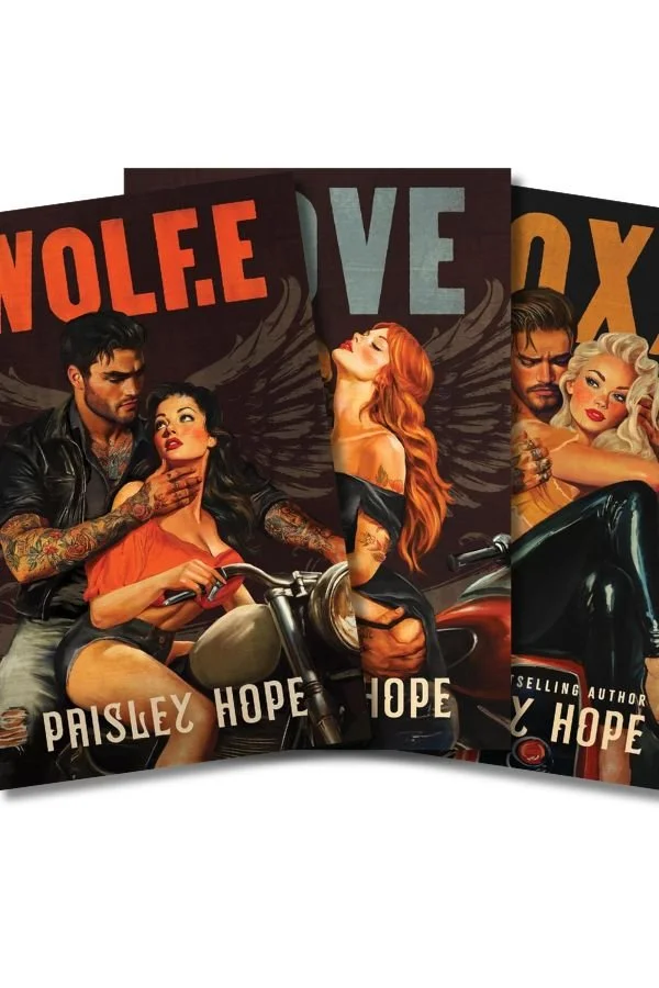 Collage of the dark mafia romance series The Soldiers of Bedlam by Paisley Hope