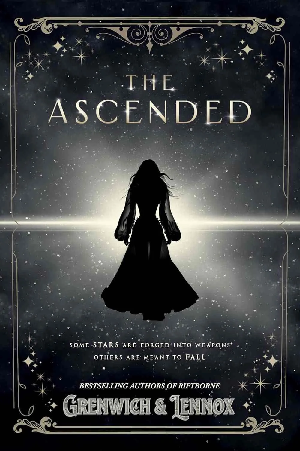 Cover of the 2025 romantasy The Ascended by Grenwich and Lennox