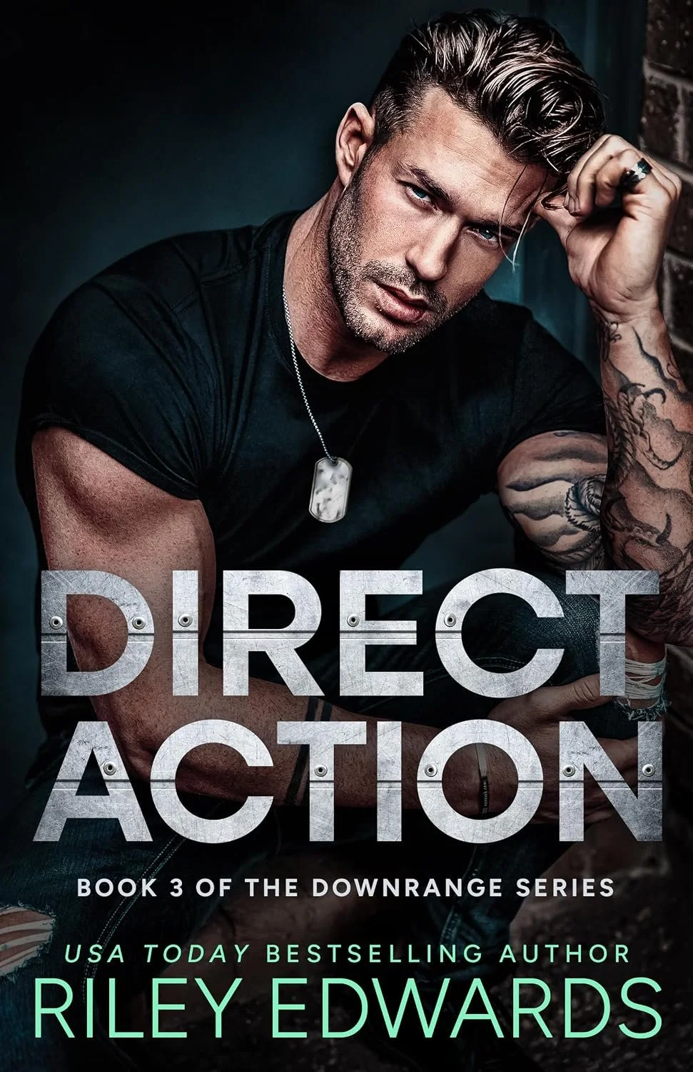 Cover graphic for the new contemporary romance Direct Action by Riley Edwards