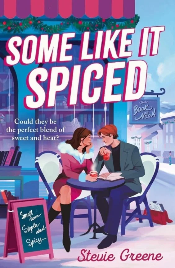 Cover graphic for the 2026 holiday romance Some Like It Spiced by Stevie Green