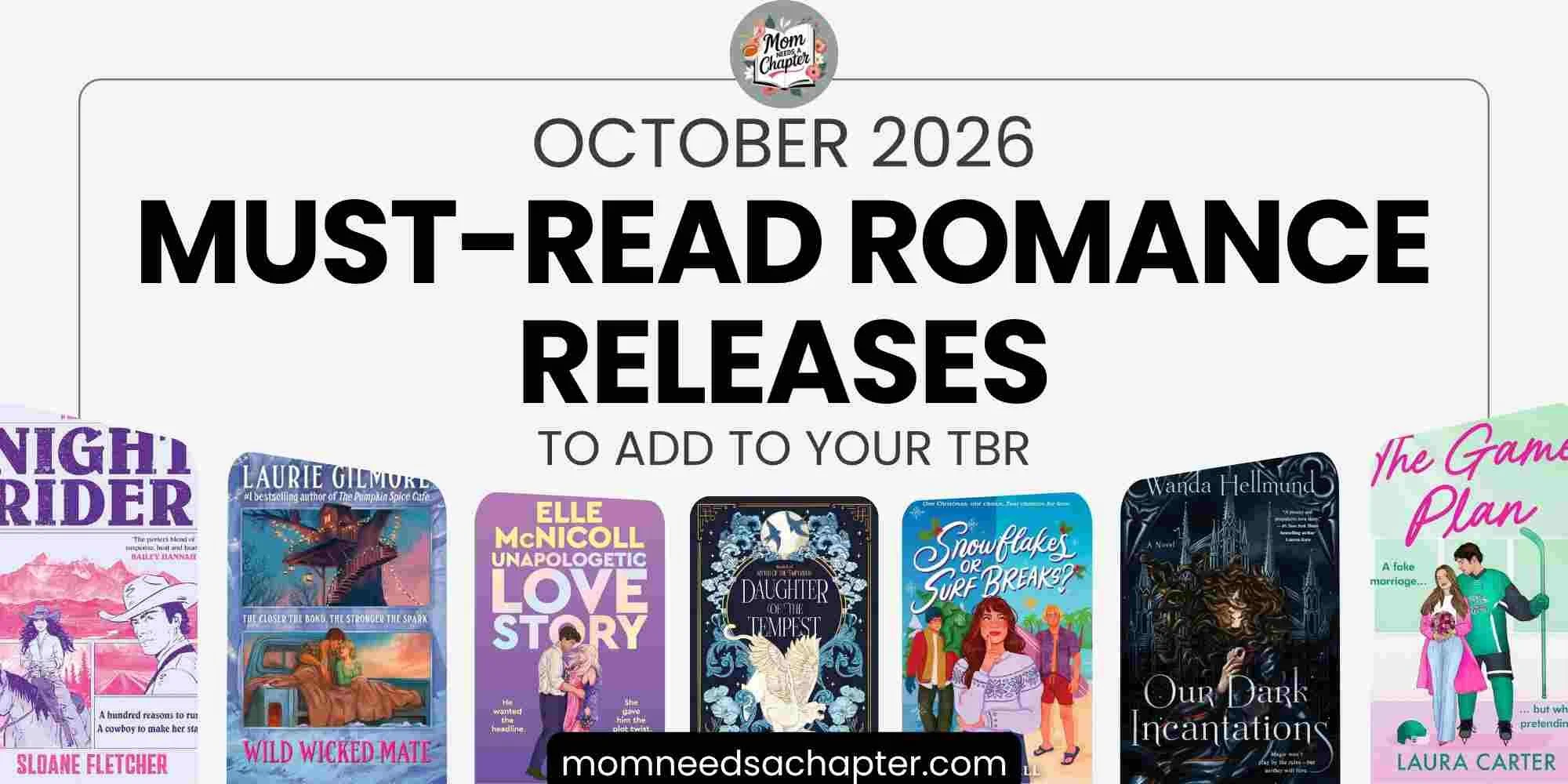 Banner graphic for the October 2026 must-read romance releases blog post