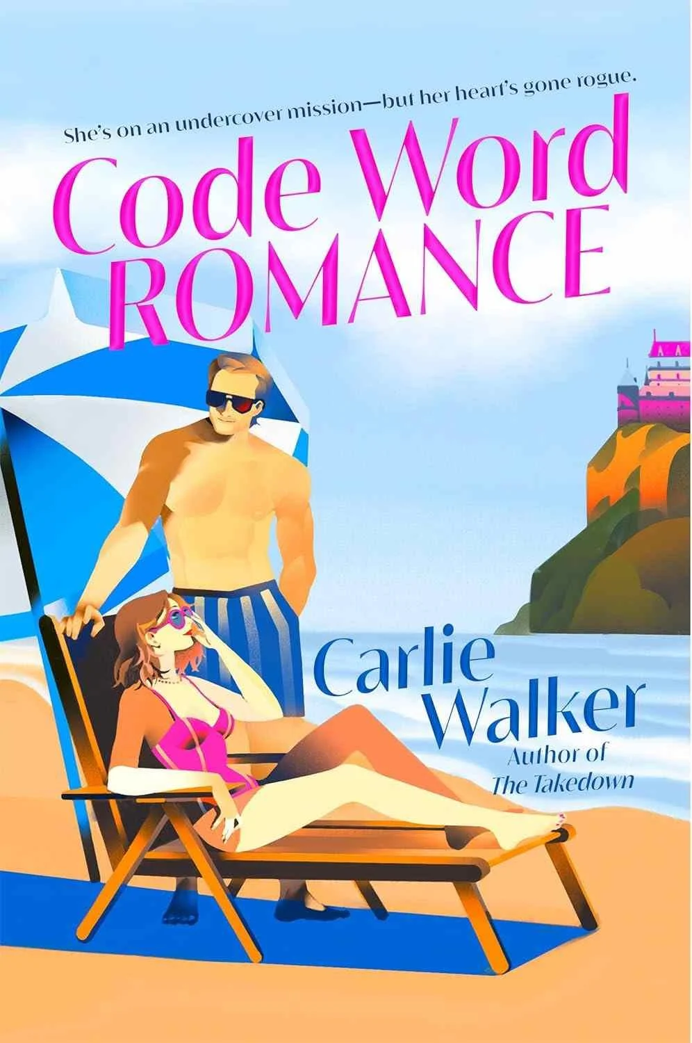 Code Word Romance by Carlie Walker book cover - spy adventure forced proximity second chance romance 2025