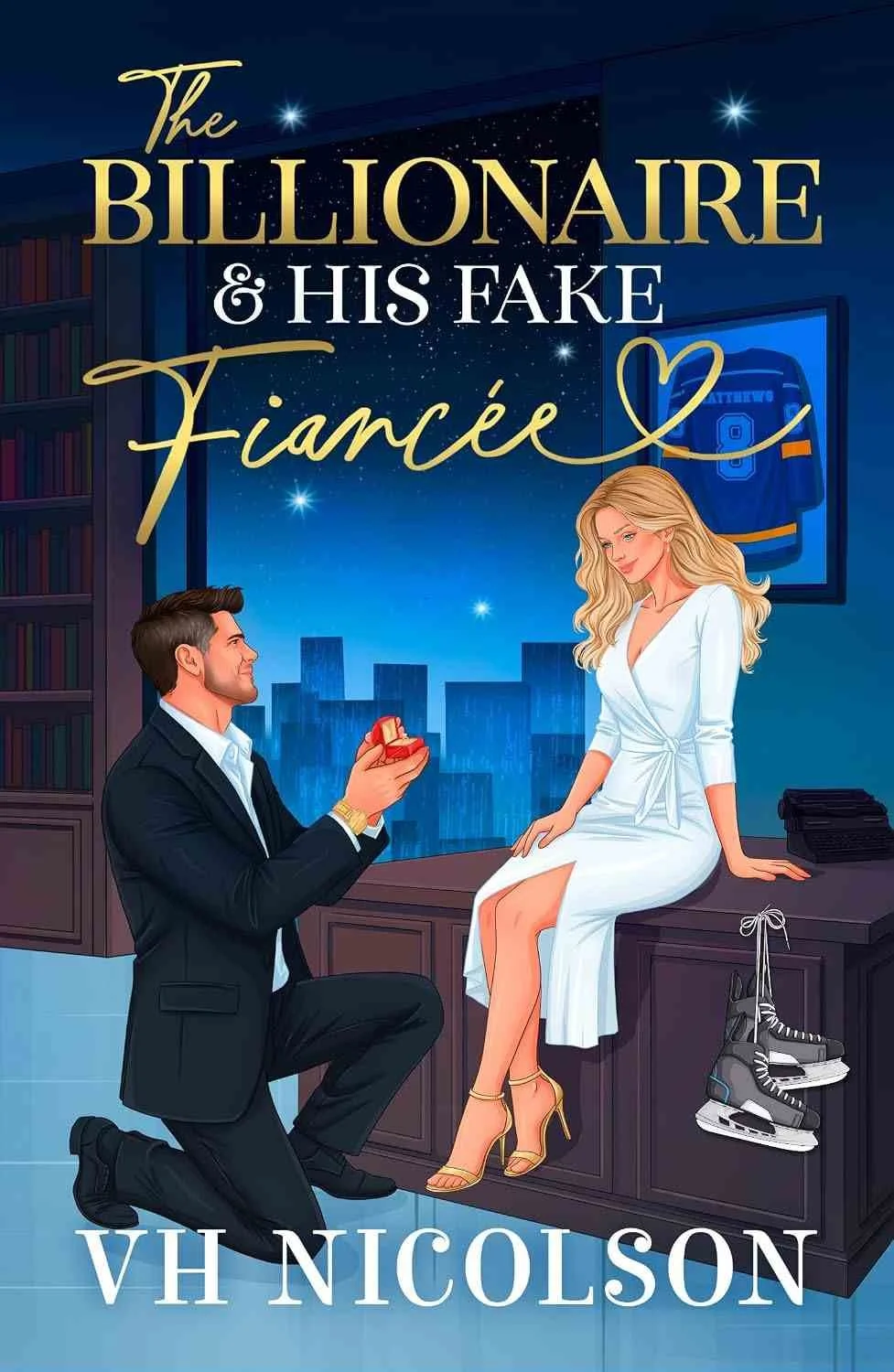 Cover graphic for the November 2026 romance release The Billionaire & His Fake Fiancee