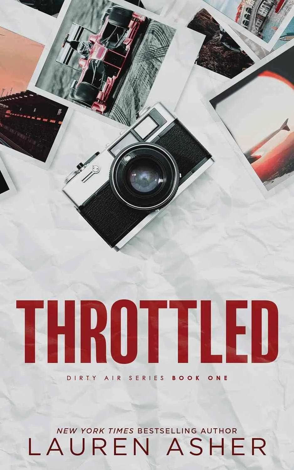 Cover graphic for the sports romance book Throttled by Lauren Ascher