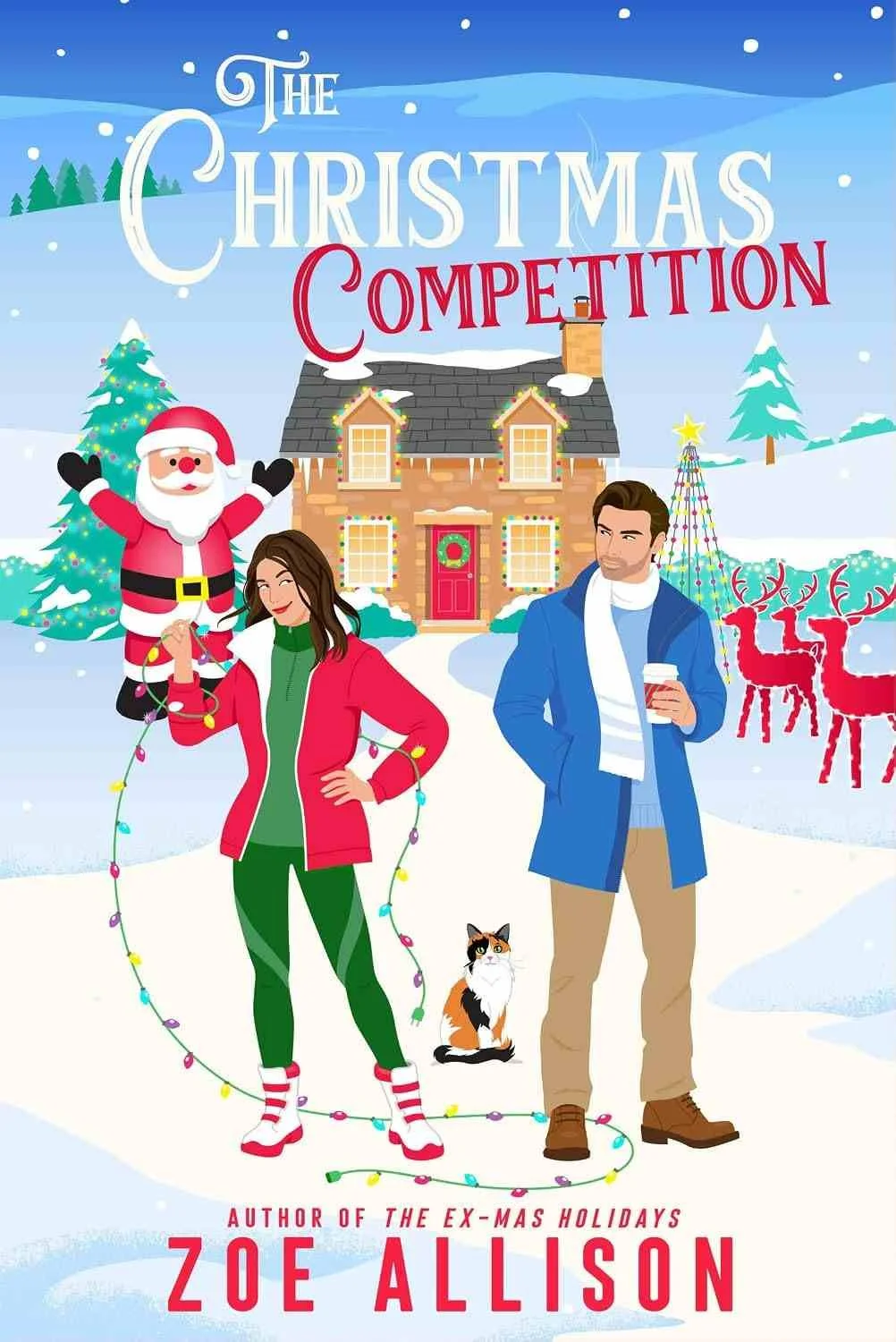 Cover graphic for the 2026 holiday romance The Christmas Competition by Zoe Allison