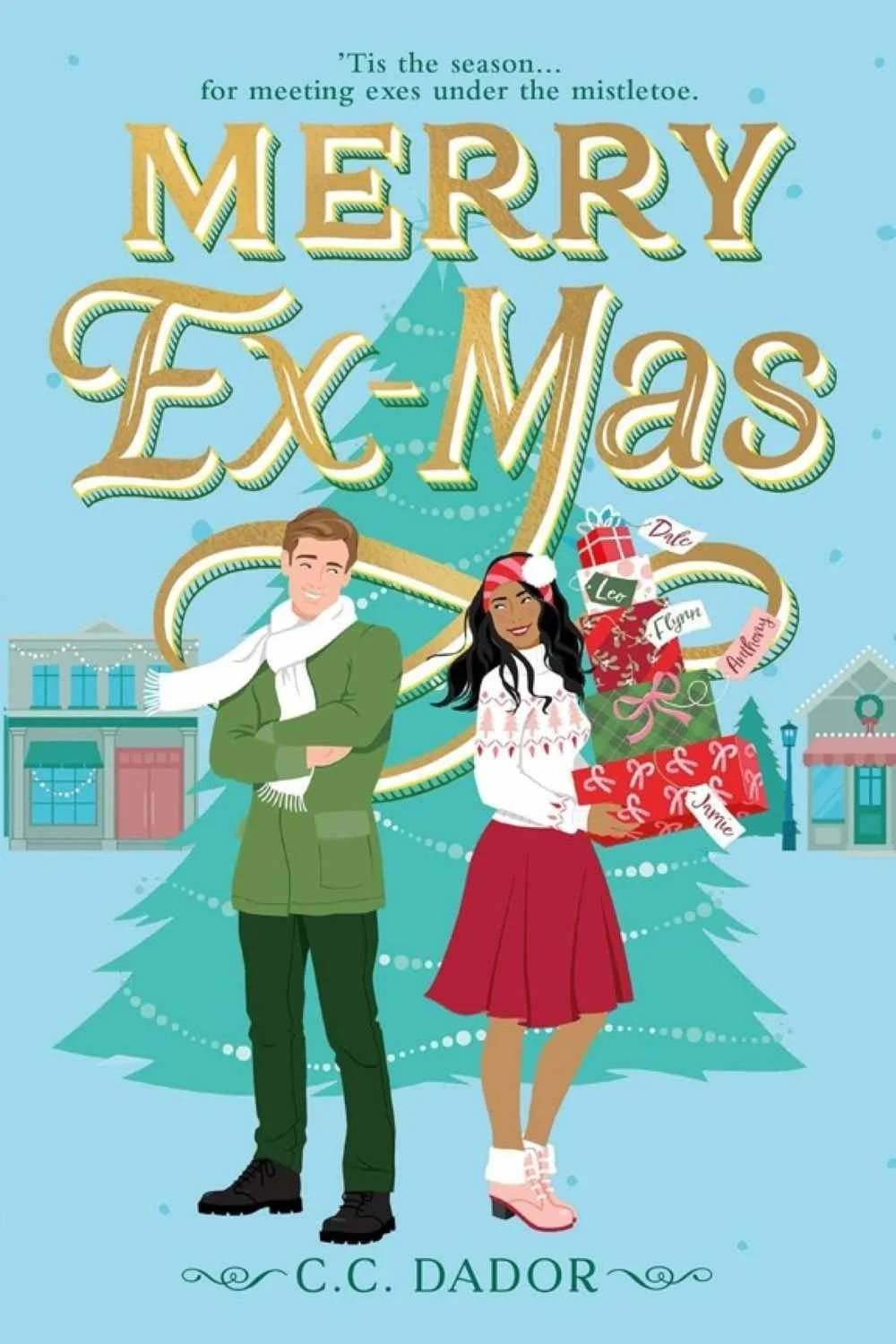 Cover graphic for the 2026 holiday romance Merry Ex-Mas