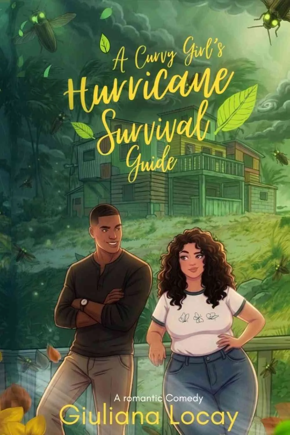 Cover graphic for the indie romance A Curvy Girl's Hurricane Survival Guide by Guiliana Locay