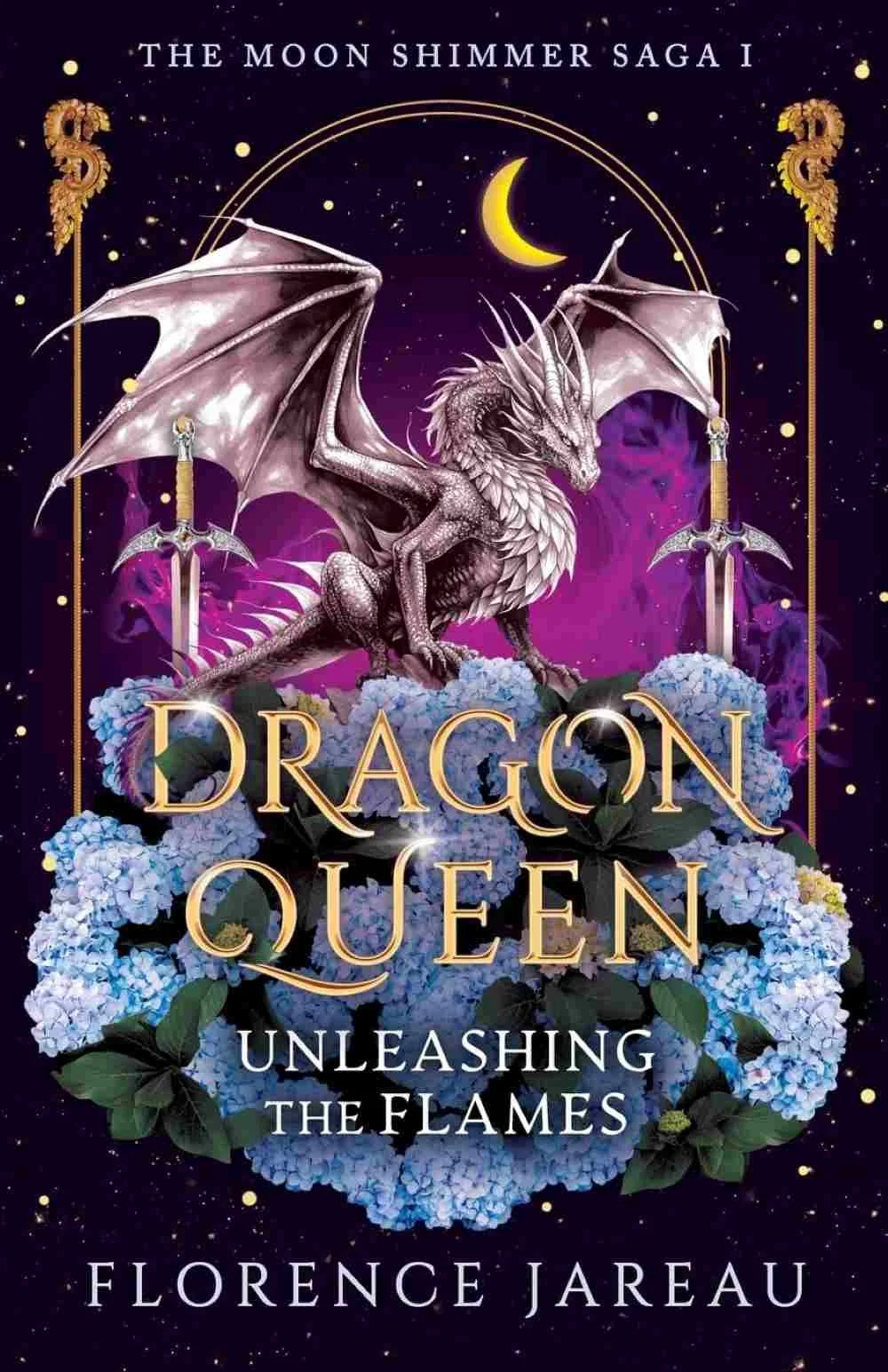 Cover graphic for the November 2026 romantasy Dragon Queen by Florence Jareau