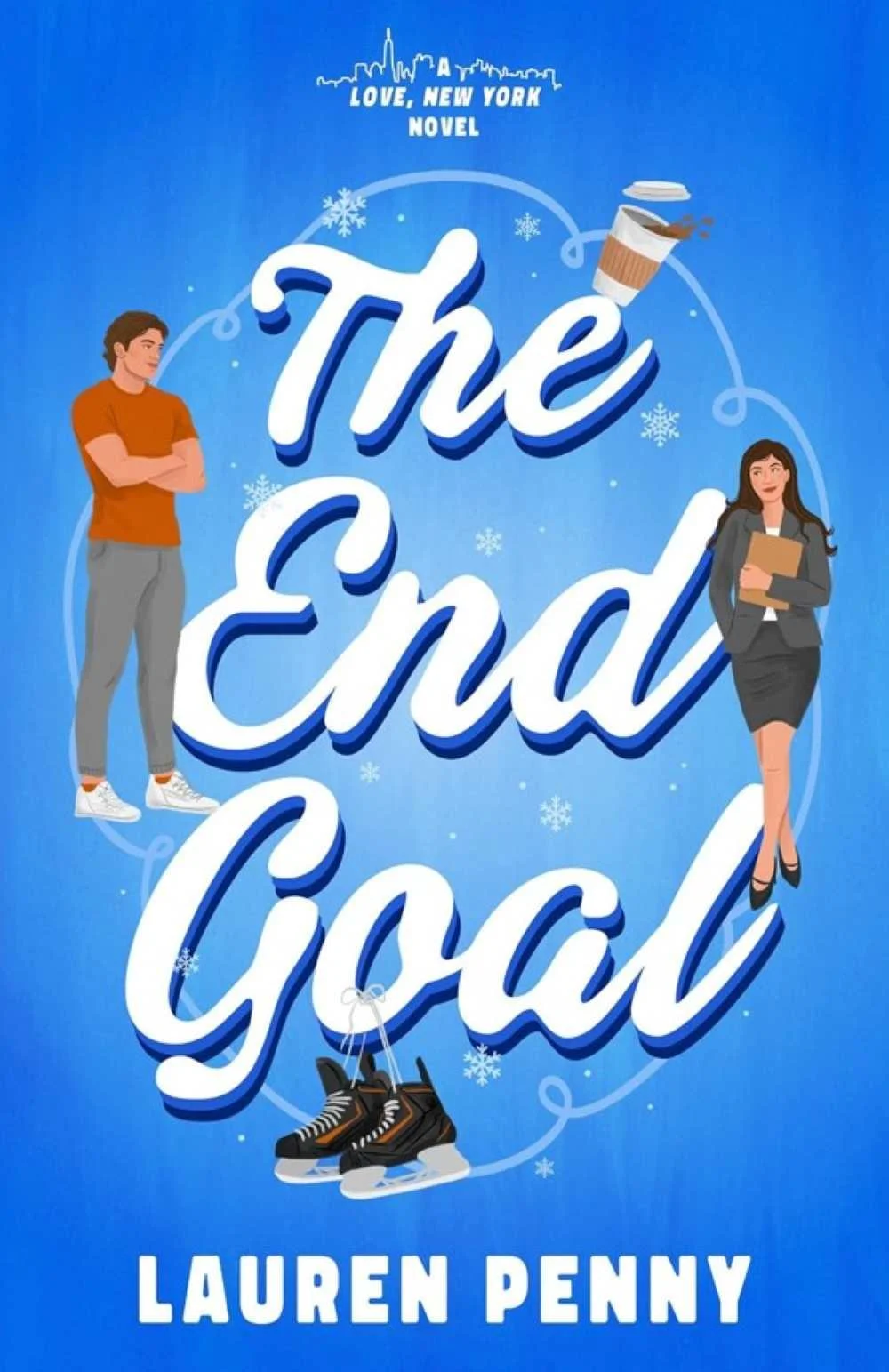 Cover graphic for the new sports romance The End Goal by Lauren Penny