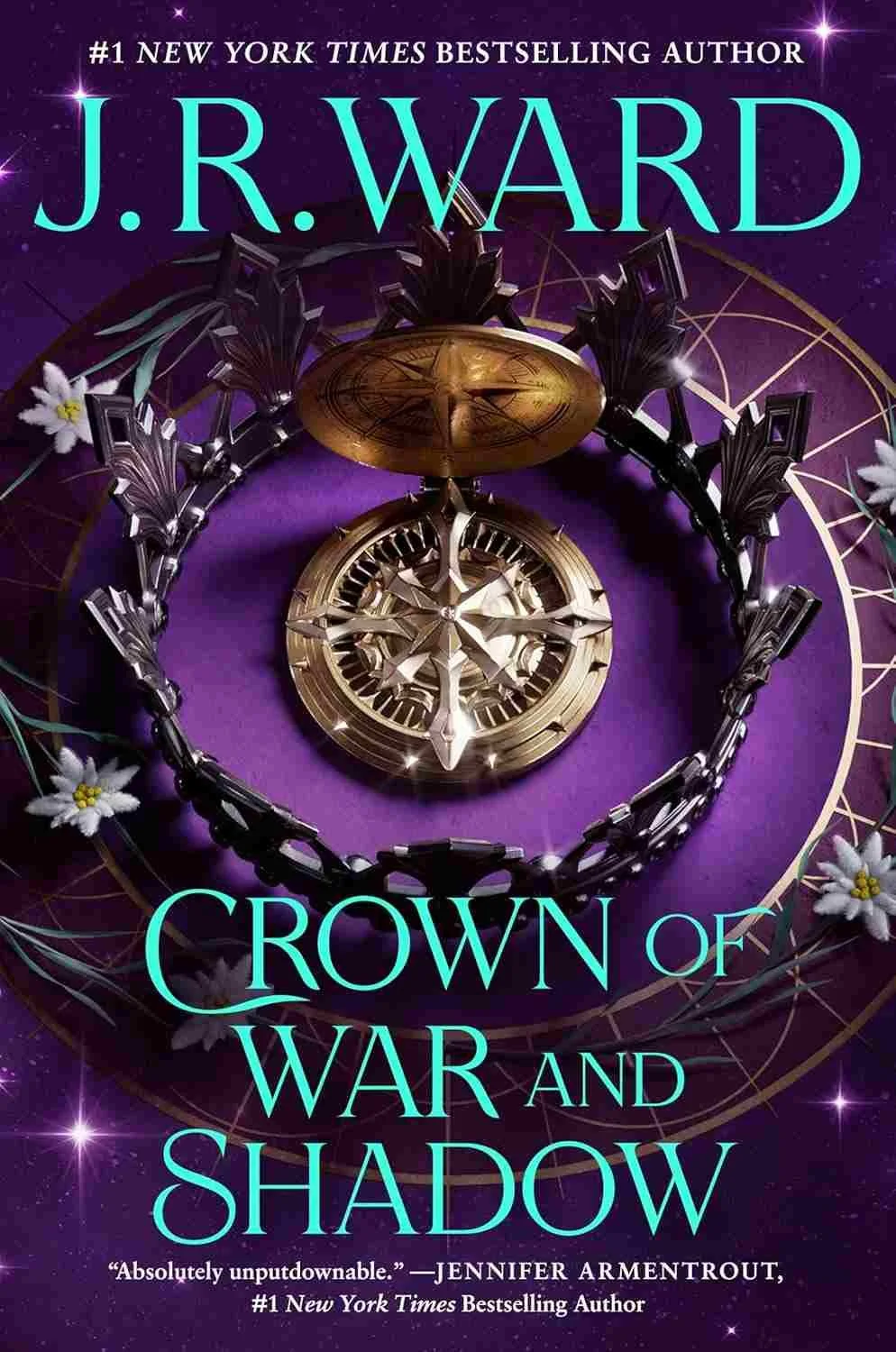 Cover of 2026 fantasy romance Crown of War and Shadow by JR Ward