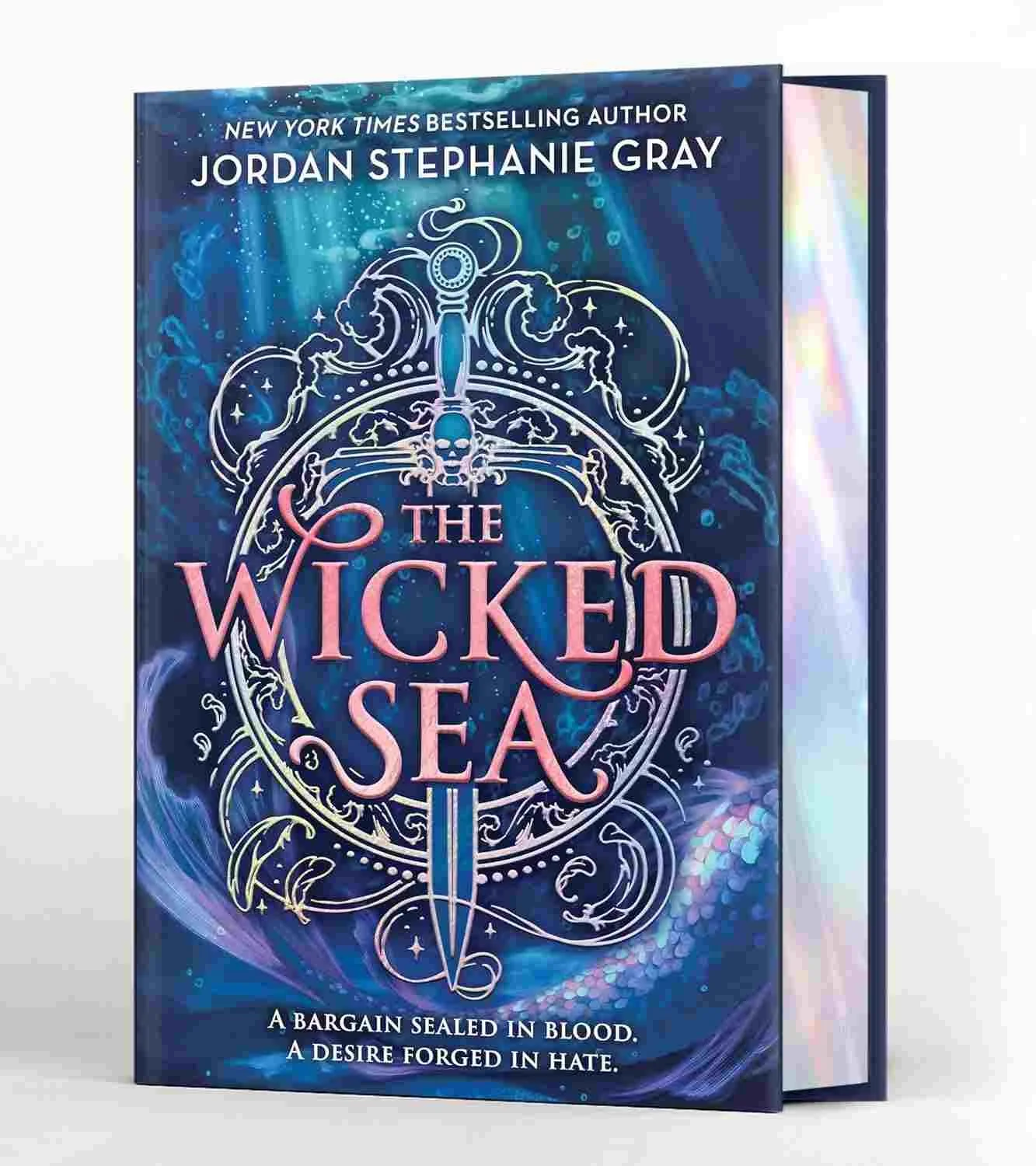 Graphic of the deluxe hardcover edition of the book The Wicked Sea by Jordan Stephanie Gray