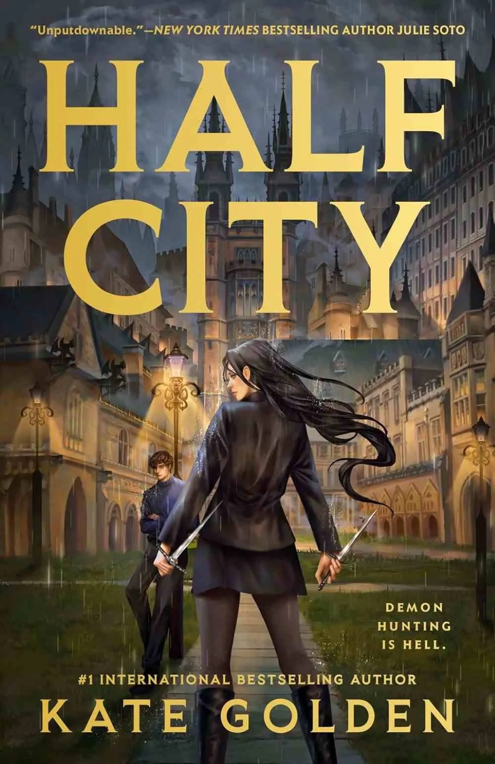 Cover graphic of the romantasy half city