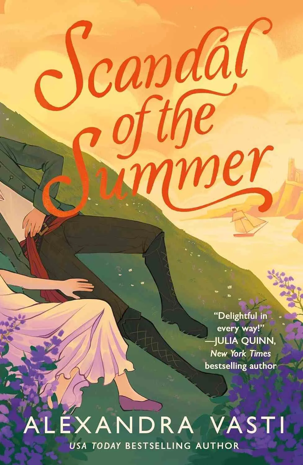 Cover graphic for the new historical romance Scandal of the Summer by Alexandra Vasti