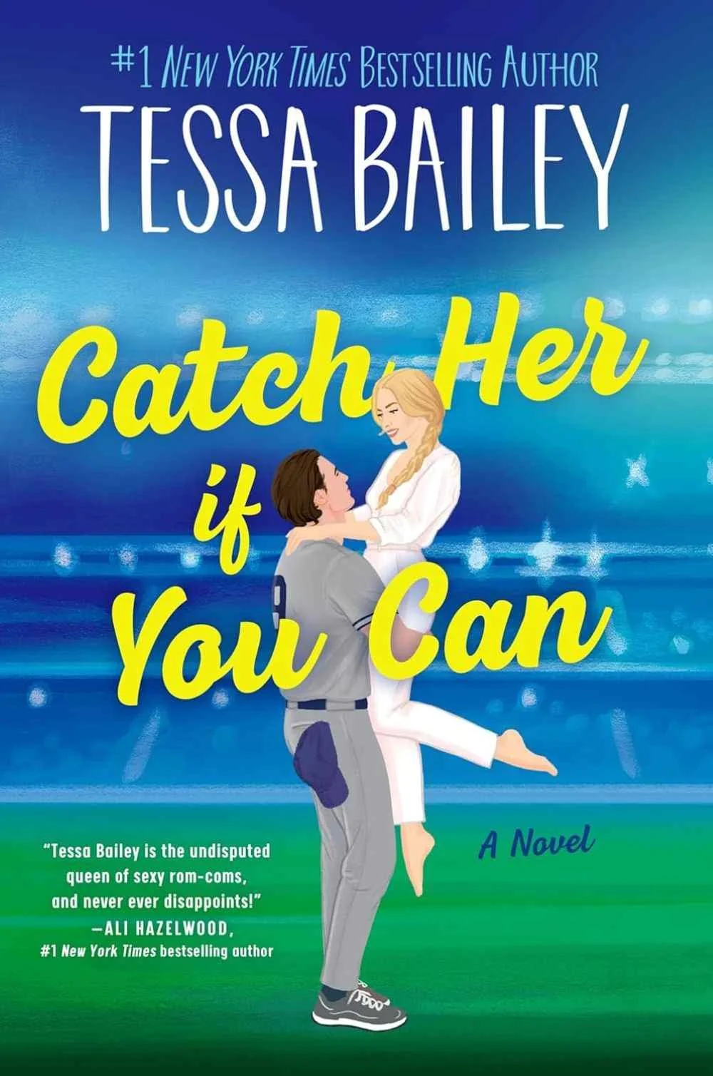 Cover graphic for the baseball sports romance Catch Her If You Can by Tessa Bailey
