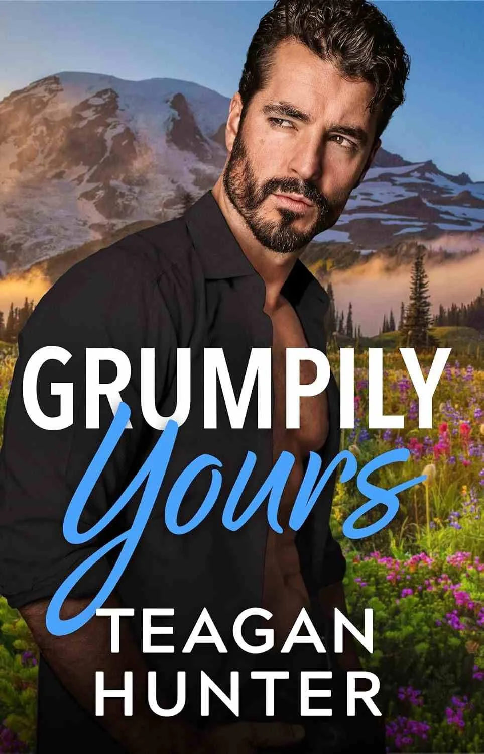 Cover graphic for the July 2026 romance release Grumpily Yours by Teagan Hunter